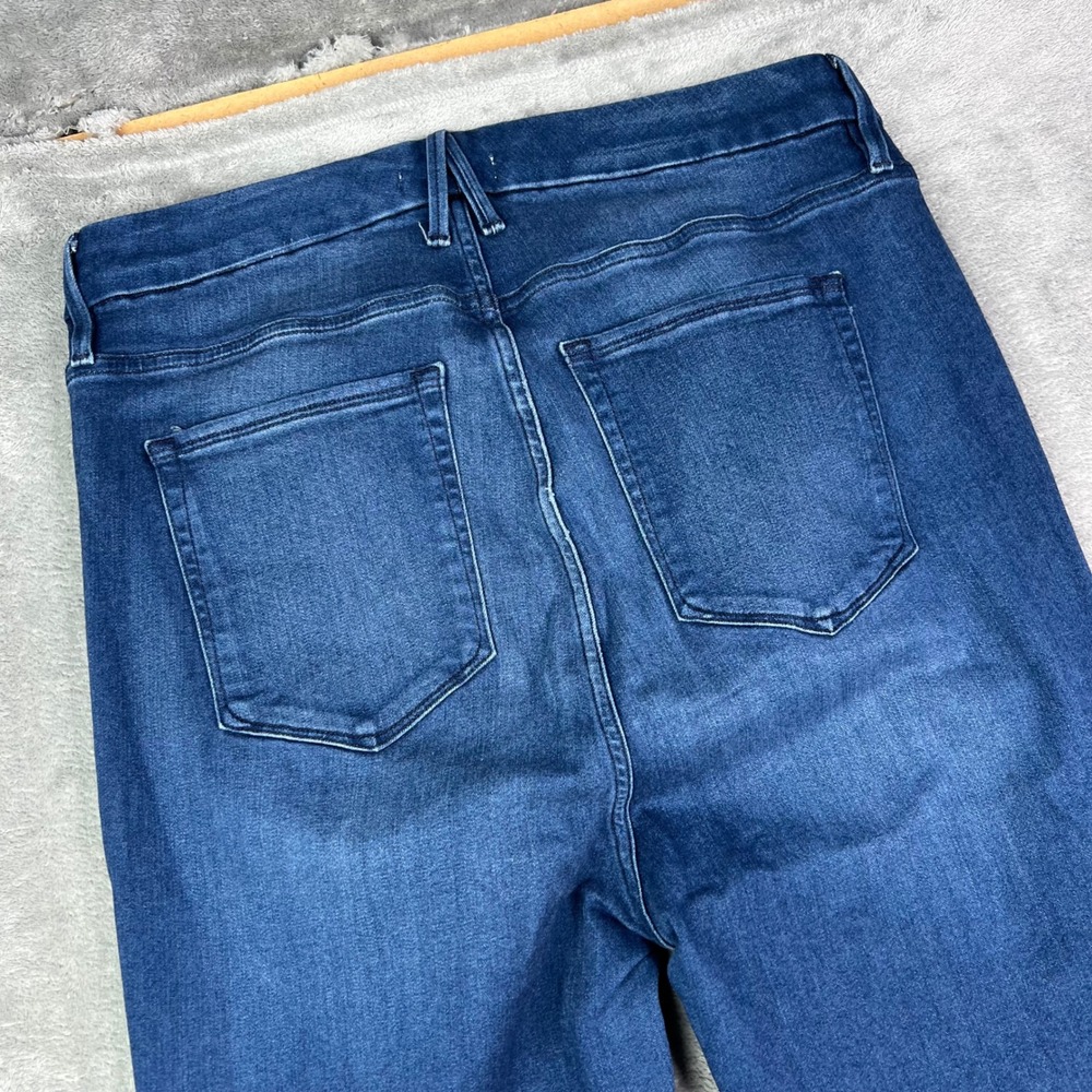Good American Good Legs Skinny Jeans Womens 10 Blue Dark Wash Stretch High Rise - Picture 13 of 13